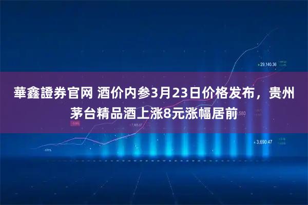 華鑫證券官网 酒价内参3月23日价格发布,贵州茅台精品酒上涨8元涨幅居前